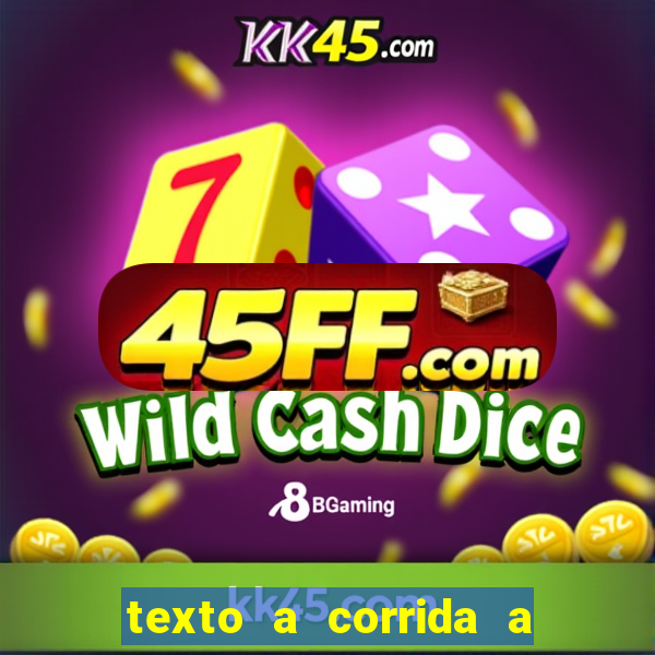 texto a corrida a lagarta lili